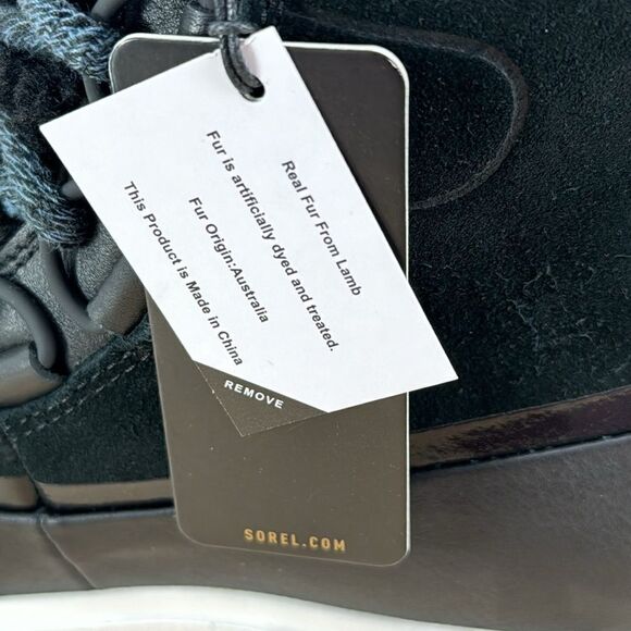 Sorel Joan of Artic Next Lite WP Boot- Black/Sea Salt- Size 6- NIB - Picture 7 of 9